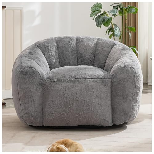 Ceruvia Giant Bean Bag Chair für Erwachsene & Kinder, große Sitzsäcke mit Füllung für Jugendliche, große Bequeme mit Kunstfell überdimensioniert Erwachsene Sitzsäcke, riesige Boden Sofa Ceruvia Giant Bean Bag Chair für Erwachsene & Kinder, große Sitzsäcke mit Füllung für Jugendliche, große Bequeme mit Kunstfell überdimensioniert Erwachsene Sitzsäcke, riesige Boden Sofa von Ceruvia