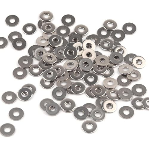 100 Stück Unterlegscheiben M3,Edelstahl Beilagscheiben M3 x 9mm,Flach Unterlegscheiben Karosseriescheiben DIN 9021 A2 V2A,Rostfreie Flat Washers für Muttern, Schrauben, Gewindestange 100 Stück Unterlegscheiben M3,Edelstahl Beilagscheiben M3 x 9mm,Flach Unterlegscheiben Karosseriescheiben DIN 9021 A2 V2A,Rostfreie Flat Washers für Muttern, Schrauben, Gewindestange von CesmiPSteh