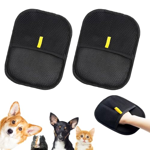 Tierhaarentferner Handschuh,2 Stück Fellmagnet Handschuh,Pet Hair Remover Glove, Wiederverwendbare Doppelseitige Fellpflegehandschuh, Antistatische Handschuhe für Katzen und Hunde zum Hair Removal Tierhaarentferner Handschuh,2 Stück Fellmagnet Handschuh,Pet Hair Remover Glove, Wiederverwendbare Doppelseitige Fellpflegehandschuh, Antistatische Handschuhe für Katzen und Hunde zum Hair Removal von CesmiPSteh