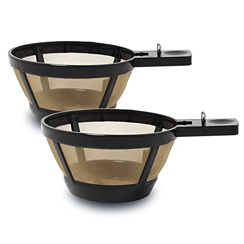 Cestlaive Gold wiederverwendbarer Kaffeekorb mit Filterbecher, kompatibel mit Hamilton Beach 2-Wege-Kaffeemaschinen Modelle 49980A, 49980Z, 47650, 49933 Zubehör, 2er-Pack Cestlaive Gold wiederverwendbarer Kaffeekorb mit Filterbecher, kompatibel mit Hamilton Beach 2-Wege-Kaffeemaschinen Modelle 49980A, 49980Z, 47650, 49933 Zubehör, 2er-Pack von Cestlaive