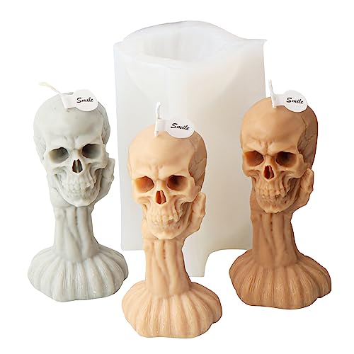 Cestony Halloween 3D Ghost Hand Skelett Form Kerze Silikonformen für die Herstellung von Kerzen, Harz, Stumpen, Aromatherapie, Kerzen, Wachs, Seife, Blume, Exemplar, Ton Handwerk von Cestony