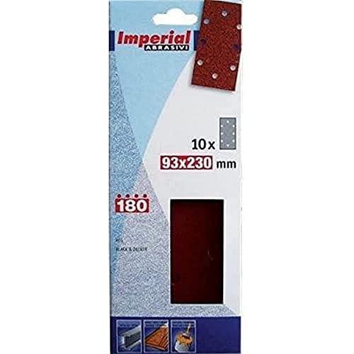kivec imp3130 – Schleifblock Schleifblätter 93 x 230 mm 10 Stk. Korn 120. 8 Loch Parallelen (6 + 2) von Cevik