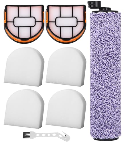 Cexovo Zubehörset Bürstenwalze und Filter Zubehörset für Shark WDB1F2 für HydroVac XL 3-in-1 Staubsauger Ersatzteile Zubehör Set Ersatzbürsten Filter 1 bürste 1 Reinigungsbürste 2 Filter 4 Filterwatte von Cexovo