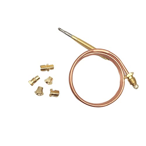 Cfty Heizungsteile 600mm Gaswarmwasserbereiter Thermoelement Ersatz mit fünf austauschbaren Schrauben Universal Thermoelement Set M6x0.75 von Cfty
