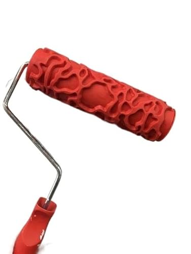 Farbroller Paint Roller Muster geprägte Textur Malereiwerkzeuge for Wandkautschuk Haushaltsbürste (Color : 7 INCH EG321T) von Cfty