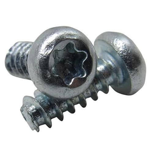 Schrauben Pan Head Six-Klapper Selbstschneidende Schraube for Plastik-flacher Schwanzstahl verzinkt mit M2 M2.2(100pcs,6MM_M2) von Cfty