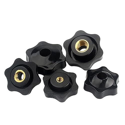 Sicherungsmutter M4 M5 M6 M8 M10 M12 Pflaume Hand festziehen Muttern Griffgewinde mechanische schwarze Daumen Muttern Klemmknopf Manuelle Muttern (5 stücke)(M10 38 Type2 5pcs) von Cfty