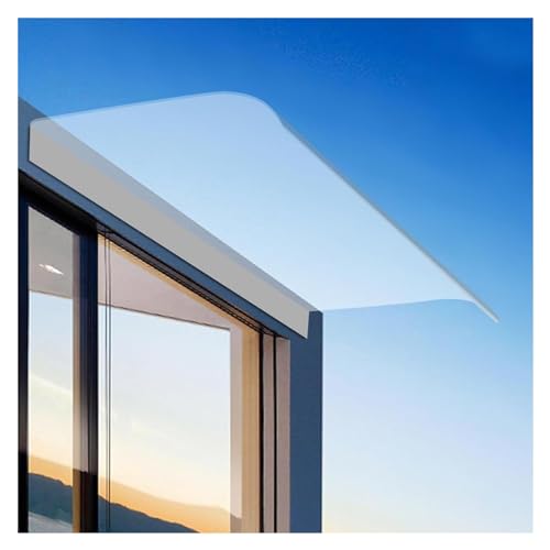 Polycarbonat Transparent Pultvordach Klar Erweiterbares Vordächer, UV Schutz Wasserdicht für Draußen, Fenster, Anpassbar CghhDY(Size:40x120cm) von CghhDY