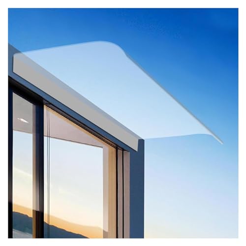 Polycarbonat Transparent Pultvordach Klar Erweiterbares Vordächer, UV Schutz Wasserdicht für Draußen, Fenster, Anpassbar CghhDY(Size:40x160cm) von CghhDY