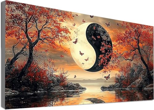 Diamond Painting Yin und Yang Groß XXL 80x150cm, 5D DIY Diamant Painting Bilder Landschaft Set für Basteln Mädchen 8 Jahre, Mosaik Bastelset Erwachsene Kinder, Dimonds Stickerei für Zuhause Deko C2-36 Diamond Painting Yin und Yang Groß XXL 80x150cm, 5D DIY Diamant Painting Bilder Landschaft Set für Basteln Mädchen 8 Jahre, Mosaik Bastelset Erwachsene Kinder, Dimonds Stickerei für Zuhause Deko C2-36 von Cgkgzehn