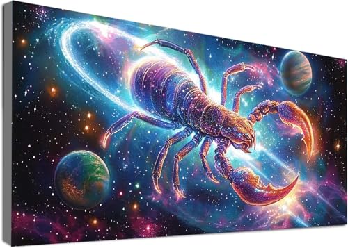Skorpion Diamond Painting Erwachsene Groß XXL 80x150cm, 5D Diamond Painting Planet, DIY Diamant Bilder Mosaik Bastelset Erwachsene, Daiments Malerei Stickerei Zuhause Festival Deko Geschenke C2-419 Skorpion Diamond Painting Erwachsene Groß XXL 80x150cm, 5D Diamond Painting Planet, DIY Diamant Bilder Mosaik Bastelset Erwachsene, Daiments Malerei Stickerei Zuhause Festival Deko Geschenke C2-419 von Cgkgzehn