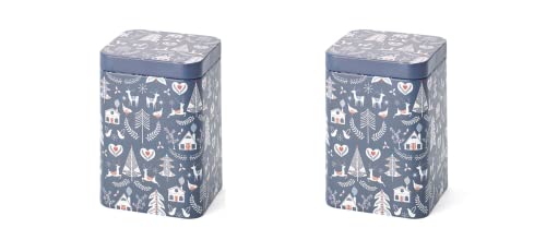 Cha Cult 2 X NEu teemando® Dose Noel, 100 g eckig, Stülpdeckel, matt 10 x 7,3 x 7,3 cm = 2 Dosen von Cha Cult
