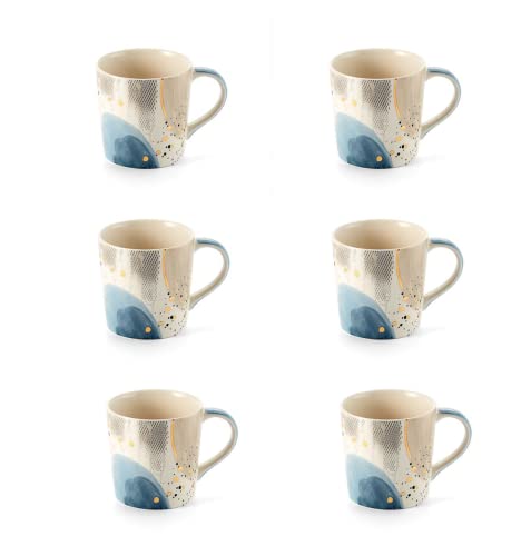 6 X NEU teemando® Becher Belle Keramik mit Goldauflage 0,4 l = 6 Tassen von Cha Cult