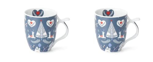 Cha Cult 2 X NEU teemando® Becher Noel Porzellan 0,35 l = 2 Becher von Cha Cult
