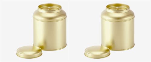 Cha Cult 2 X NEU teemando® Dose Globe, 100g rund, gold H 11,5 cm, Ø 9 cm von Cha Cult