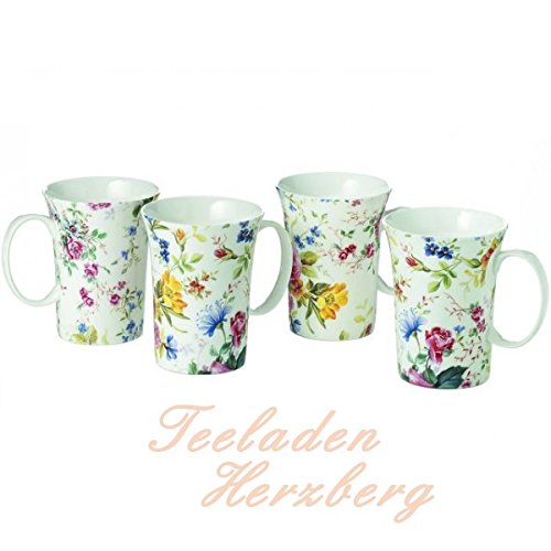 Cha Cult Becher Mariechen 0,3l - 4er Set Bone China von Cha Cult