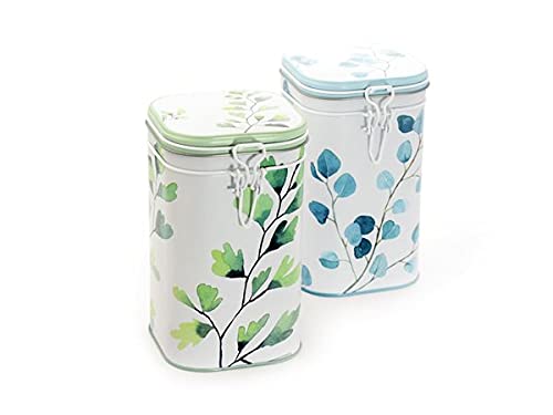 Cha Cult NEU Eigenart Dose ''Trees'', 250 g eckig, Aroma-Bügelverschluss, 2-fach sortiert 16,3 x 9,5 x 9,5 cm von Cha Cult