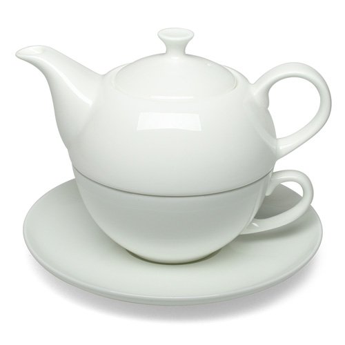 Cha Cult Tea-for-One "Melly / Sophie" weiß - Bone China von Cha Cult