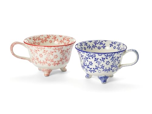 Cha Cult teemando® Becher mit Fuß Yasu Keramik, 2-fach sortiert 0,23 l H 7,5 cm, Ø 8 cm von Cha Cult
