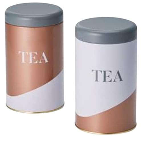 Cha Cult teemando® Dose Theda, 150 g Weißblech, rund, Stülpdeckel, 2-fach sortiert H 14,5 cm, Ø 8,5 cm von Cha Cult