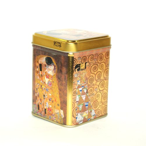 Cha Cult Teedose Klimt Kuss 100g Gold Art Nouveau 98x65x65 mm von Cha Cult