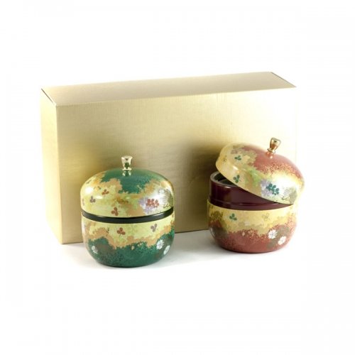 Cha Cult Japanische Teedose 2-er Pack (je 100g) - Luxuriös und elegant - Rund, Flip-Top - 200g, 2 Stück Cha Cult Japanische Teedose 2-er Pack (je 100g) - Luxuriös und elegant - Rund, Flip-Top - 200g, 2 Stück von Cha Cult