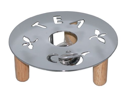 Cha Cult Tea Stövchen - 17cm, Silber, Metall, Teewärmer von Cha Cult