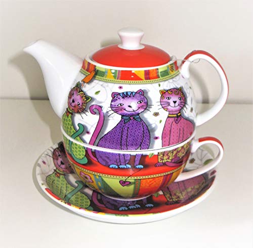 Cha Cult Tea for One Set Evi - Tea Set - Teekanne - Porzellan - Mehrfarbig - 0,3 Liter von Cha Cult