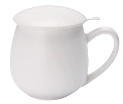 teemando® NEU Kräuterteetasse "Saara" Porzellan, 3-teilig, mattweiß 0,35 l von Cha Cult