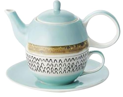teemando® Tea for one Set "Loorea" Keramik, 4-teilig Kanne: 0,4 l, Tasse: 0,2 l von Cha Cult