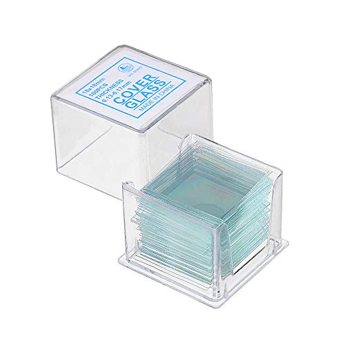 ChaRLes 100Pcs/Box 18X18Mm Transparente Dias Coverslips Special Cover Glas Mikroskop Verbrauchsmaterialien von ChaRLes