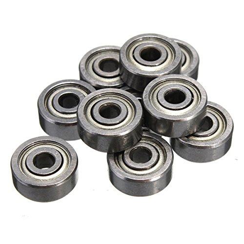 ChaRLes 10Pcs 623Zz 3X10X4Mm Kugellager Abgeschobene Radial Ball Bearing von ChaRLes