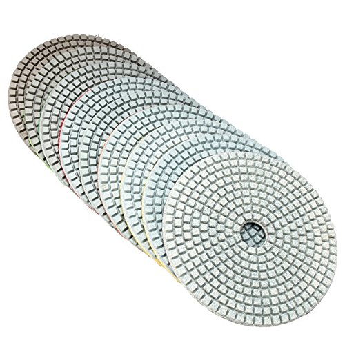 ChaRLes 5 Zoll 50-6000 Grit Diamant Polierscheibe Wet Dry Schleifscheibe Für Marmor Beton Granit Glas - 100 von ChaRLes