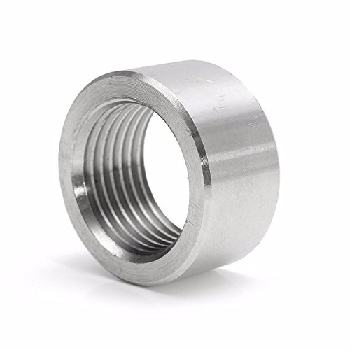 ChaRLes M18X1.5 Runde Sensormutter Gewinde Edelstahl Auspuffrohr Basis Sauerstoffoxid Sensor Mutter von Honfitat