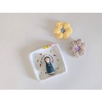 Personalisieren Sie Geschenk Für Mama/Muttertagsgeschenk Handbemalte Peg-Puppe Mit Rahmen Tonblumenrahmen von ChabinuPegdolls