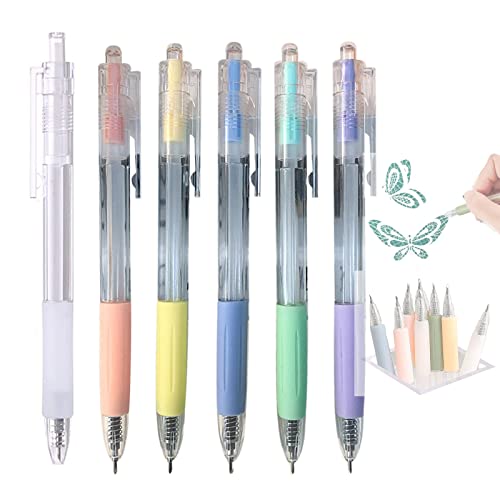 Cartoon Pattern Student Utility Knife Pen, Art Utility Knife Pen, Craft Cutting Tool Paper Pen Cutter Knife Creative Retractable for Office and Home Diy Use (1 Set) von Chagoo