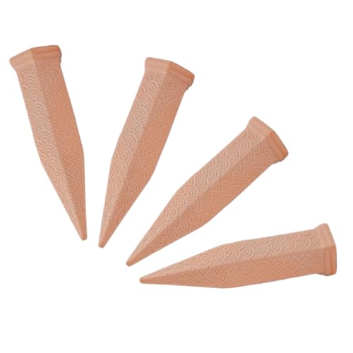 Bewässerung Spikes Set 4er Pack - Automatische Ton Bewässerungskegel Für Urlaub Pflanzen Selbstbewässerung Langzeitbewässerung Bis 10 Tage Indoor Outdoor (6.9cm) von Chaies