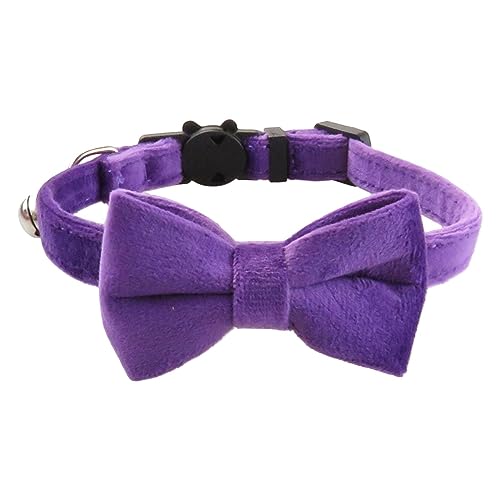 Chaies 1 Stück Katzenhalsband Mit Sicherheitsverschluss Und Glöckchen, Katzen Halsbänder Mit Glöckchen Und Fliege Süß Katzenhalsbänder Mit Schleifchen, Verstellbar Halsbandes Für Katze Und Kitten Chaies 1 Stück Katzenhalsband Mit Sicherheitsverschluss Und Glöckchen, Katzen Halsbänder Mit Glöckchen Und Fliege Süß Katzenhalsbänder Mit Schleifchen, Verstellbar Halsbandes Für Katze Und Kitten von Chaies