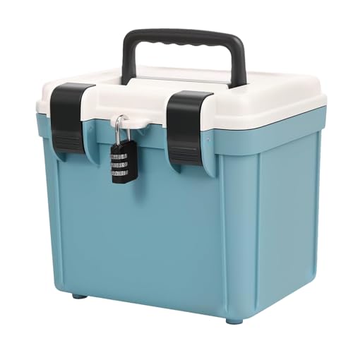 Chaies Abschließbare Medikamentenbox | Großer sicherer Behälter für Dokumente mit Zahlenschloss – Organizer mit großem Fassungsvermögen für Medikamente Zuhause Büro Reise Schule Chaies Abschließbare Medikamentenbox | Großer sicherer Behälter für Dokumente mit Zahlenschloss – Organizer mit großem Fassungsvermögen für Medikamente Zuhause Büro Reise Schule von Chaies