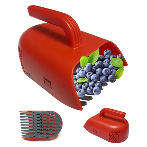 Chaies Beerenpflücker - Fruchtpflücker Mit Ergonomischem Griff Und Kamm - Heidelbeeren Harke Schaufel Zum Ernten Und Blätter Sammeln Für Garten Chaies Beerenpflücker - Fruchtpflücker Mit Ergonomischem Griff Und Kamm - Heidelbeeren Harke Schaufel Zum Ernten Und Blätter Sammeln Für Garten von Chaies
