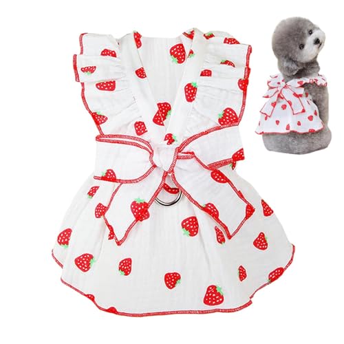 Chaies Blumengeschirr für Hundekleid, Hundekleid, schönes Hundegeschirr, Blumenmuster | atmungsaktives mit Fliege mit Kordelzugschnalle für kleine Hunde, Katzen, Mädchen, Welpen Chaies Blumengeschirr für Hundekleid, Hundekleid, schönes Hundegeschirr, Blumenmuster | atmungsaktives mit Fliege mit Kordelzugschnalle für kleine Hunde, Katzen, Mädchen, Welpen von Chaies