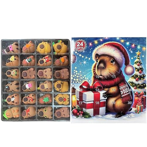 Chaies Capybara Adventskalender – Capybara Dekoration für den Innenbereich | Niedliche Dekorationen zum Zählen der Tage – für Erwachsene, Jugendliche, Wohnzimmer, Schlafzimmer, , Party Chaies Capybara Adventskalender – Capybara Dekoration für den Innenbereich | Niedliche Dekorationen zum Zählen der Tage – für Erwachsene, Jugendliche, Wohnzimmer, Schlafzimmer, , Party von Chaies