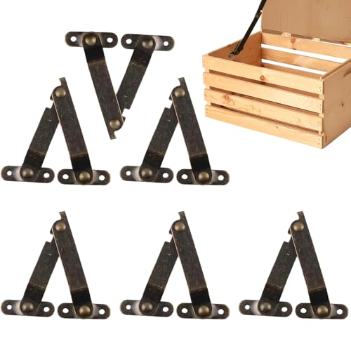 Chaies Deckelhalterungssystem | Set Scharniere mit sanftem Verschluss für Spielzeugtruhe, verstellbar und robust, für Möbel, Bank, Couchtisch Chaies Deckelhalterungssystem | Set Scharniere mit sanftem Verschluss für Spielzeugtruhe, verstellbar und robust, für Möbel, Bank, Couchtisch von Chaies