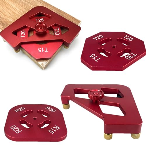 Chaies Eckführungs-Set, Eckradius-Routing-Modelle | Set mit 3 runden Eckradius-Modellen aus Aluminiumlegierung, runde Winkelschablone für den Chaies Eckführungs-Set, Eckradius-Routing-Modelle | Set mit 3 runden Eckradius-Modellen aus Aluminiumlegierung, runde Winkelschablone für den von Chaies