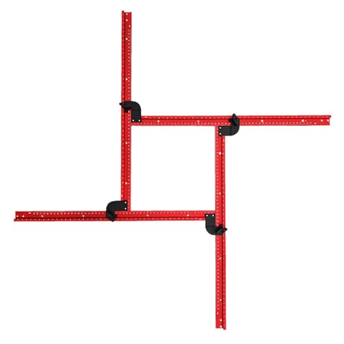 Chaies Einstellbares Router-Modell, einstellbare Router-Schablone – Lochfinder für Holzbearbeitung | Nut Router Schablone für das Routing von Quadraten und Rechtecken, Locator Chaies Einstellbares Router-Modell, einstellbare Router-Schablone – Lochfinder für Holzbearbeitung | Nut Router Schablone für das Routing von Quadraten und Rechtecken, Locator von Chaies
