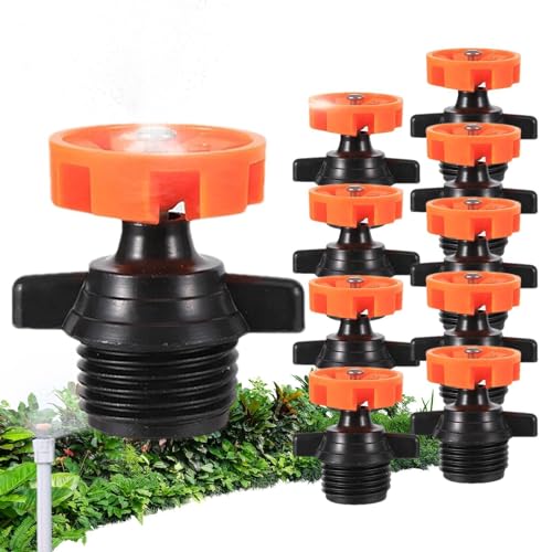 Chaies Gartensprinkler, Gartenbewässerungsköpfe – Gartensprinkler – Gartensprühdüse mit 360 Grad Drehung, Bewässerungsköpfe für die Bewässerung und Bewässerung von Chaies
