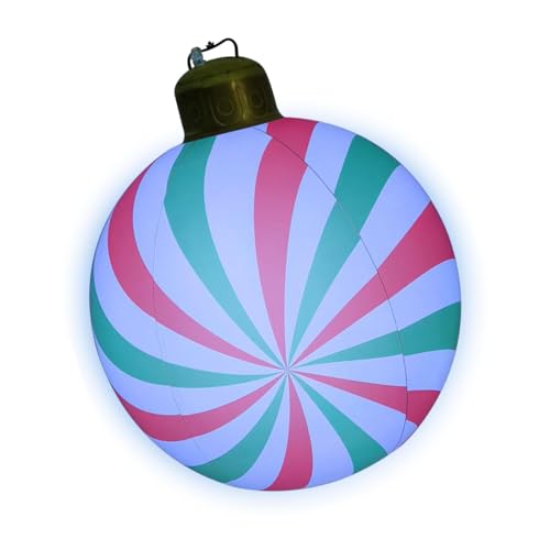 Chaies Große aufblasbare Weihnachtskugel, riesige aufblasbare Weihnachtskugel | 23 Zoll lustige Weihnachtsgartendekoration - Beleuchten Sie übergroße Weihnachtsdekorationen für den Außenbereich Chaies Große aufblasbare Weihnachtskugel, riesige aufblasbare Weihnachtskugel | 23 Zoll lustige Weihnachtsgartendekoration - Beleuchten Sie übergroße Weihnachtsdekorationen für den Außenbereich von Chaies