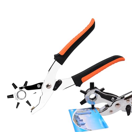 Chaies Gürtellochstanzer Für Leder | Robuste Lochzange für schwere Materialien,Ergonomischer Griff, Multifunktionale Bastelzubehör Für Schuhe Sättel Rucksäcke Chaies Gürtellochstanzer Für Leder | Robuste Lochzange für schwere Materialien,Ergonomischer Griff, Multifunktionale Bastelzubehör Für Schuhe Sättel Rucksäcke von Chaies