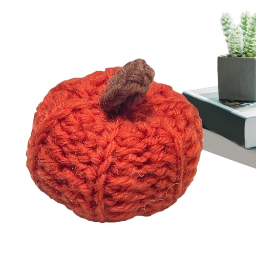 Chaies Häkelkürbis, lustige Kürbis-Häkeldekorationen | Herbsternte Häkelkürbisse | 2024 Wiederverwendbare kleine gestrickte Kürbisse, Autoanhänger von Chaies