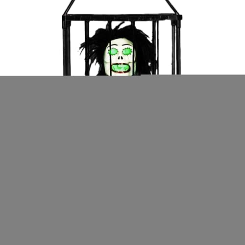 Chaies Halloween-Dekoration, Heulende Animierte Gefängnisgefangene, Käfig, Fantasiegefängniskäfig, Heulende Halloween-Dekoration mit Bewegungsmelder und Licht von Chaies